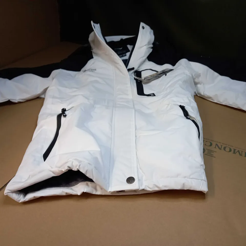 DESIGNER WHITE WOMENS WINTER SPORTS JACKET - SMALL