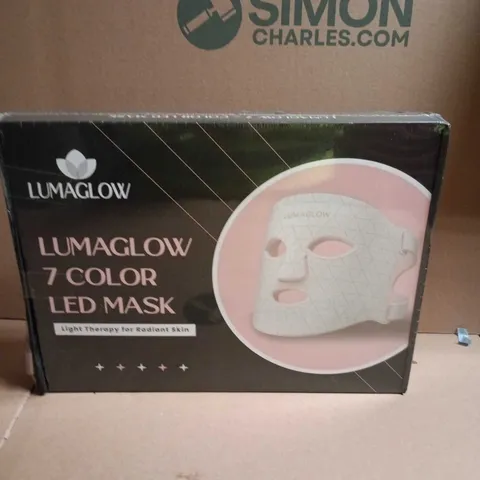 LUMAGLOW 7 COLOUR LED MASK – LIGHT THERAPY FOR RADIANT SKIN (BOXED)