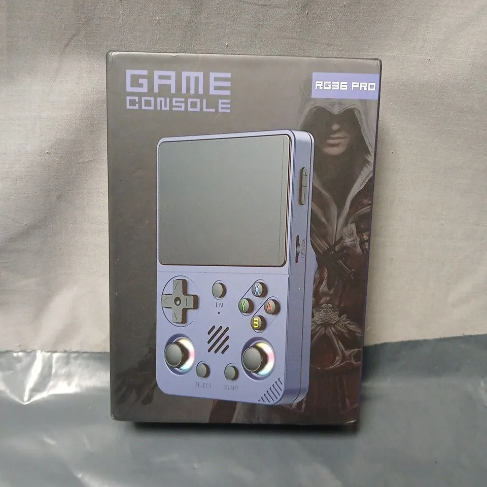 BOXED RG36 PRO HANDHELD GAMES CONSOLE