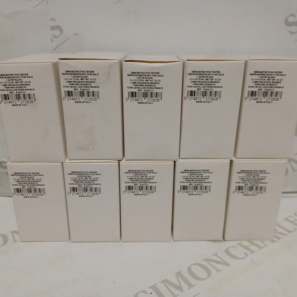 LOT OF APPROXIMATELY 10 GIVENCHY PRISME LIBRE LOOSE POWDER QUARTET - SHADE: 5 SATIN BLANC - 4 x 3g