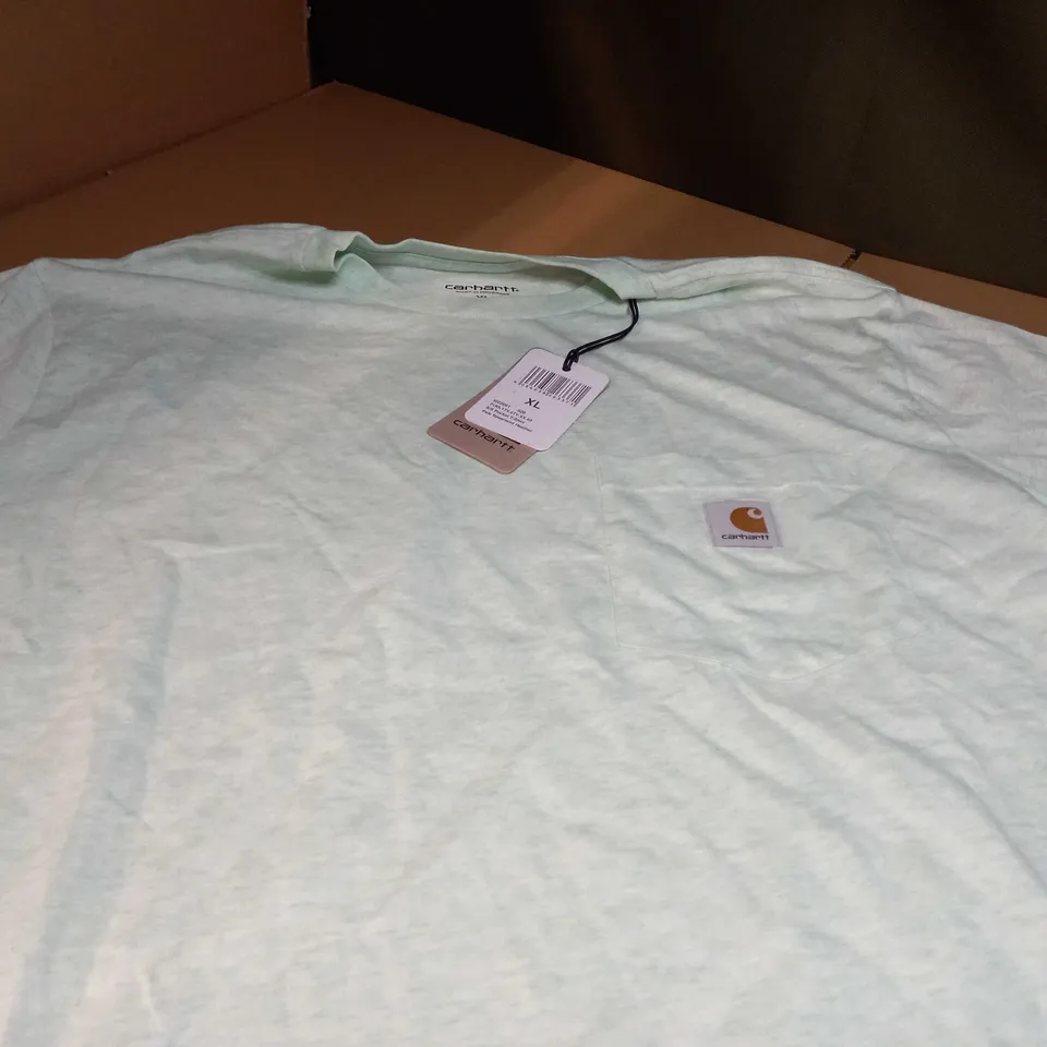 CARHARTT PALE SPEARMINT POCKET T-SHIRT - XL