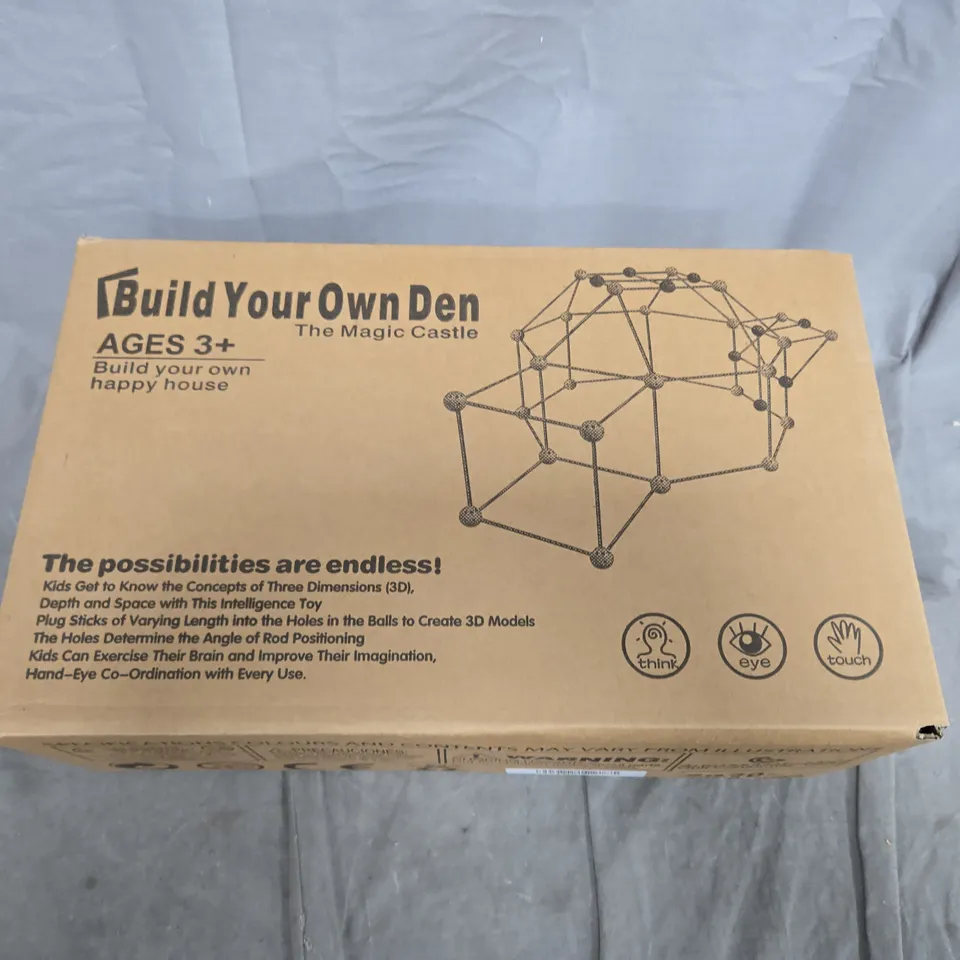 BUILD YOUR OWN DEN CONSTRUCTION TOY SET – AGES 8+