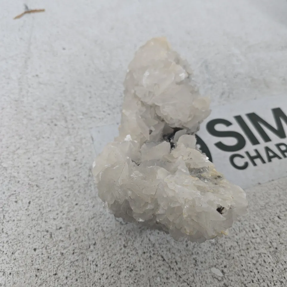 QUARTZ CRYSTAL CLUSTER ON MATRIX – MILKY WHITE