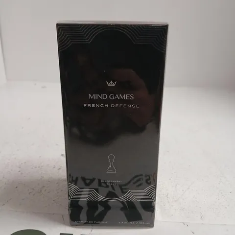 BOXED AND SEALED MIND GAMES FRENCH DEFENSE BLACK CHERRY AMBER EXTRAIT DE PARFUM 100ML