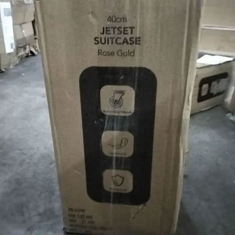 BOXED 40CM JET-SET SUITCASE ROSE GOLD