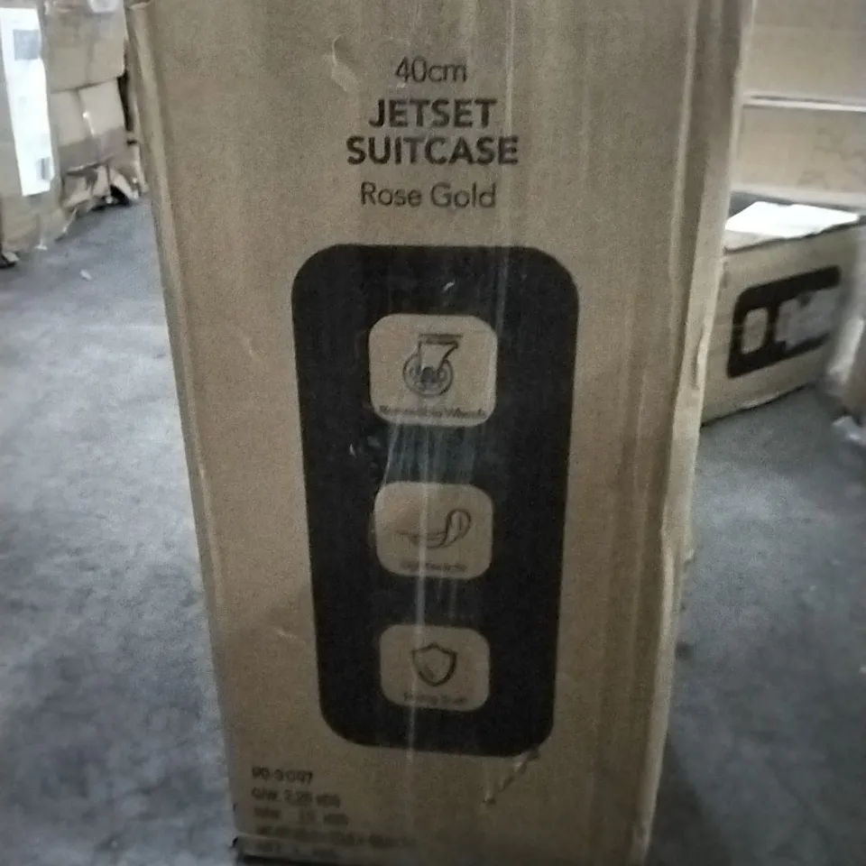 BOXED 40CM JET-SET SUITCASE ROSE GOLD