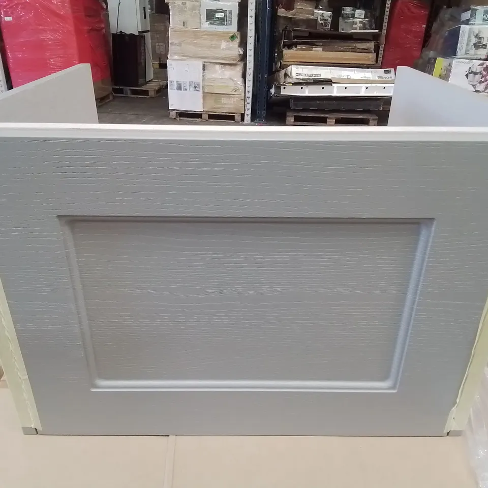 BOXED AS NEW CALYPSO CHELWORTH WALL HUNG VANITY UNIT IN CONTOUR DUSK GREY - 585X447X413MM