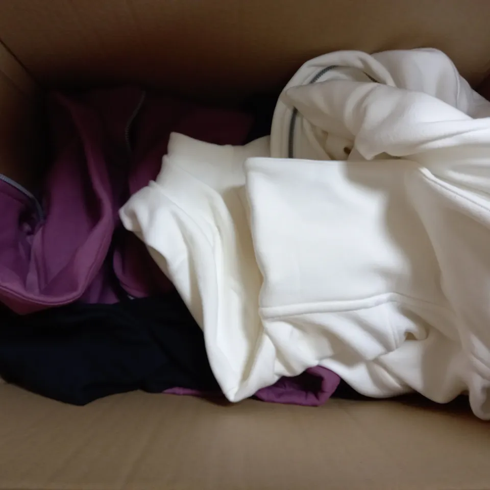 BOX OF 6 SKECHERS GO SNUGGLE JACKETS IN TULIPWOOD, EGRET, BLACK, ONE EACH SMALL & MEDIUM