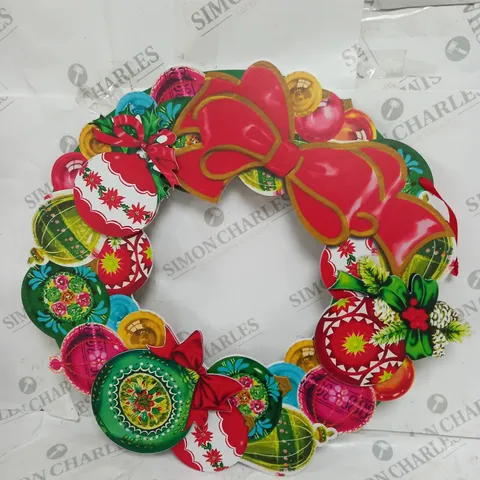 BOXED MR CHRISTMAS VINTAGE ART 18" WREATH