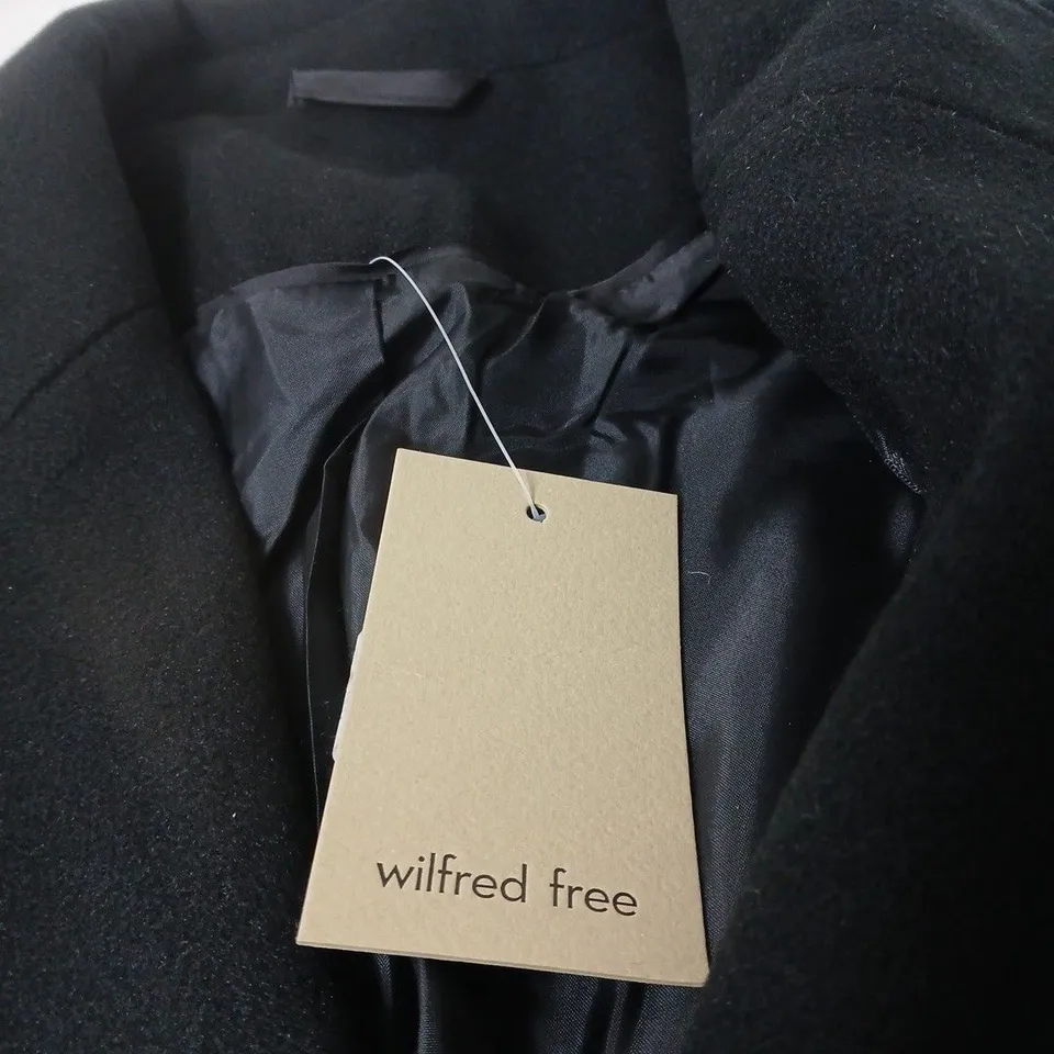 WILFRED FREE BLACK POLYESTER COAT – SIZE L