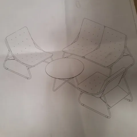 BOXED 4 PIECE LOUNGER SET