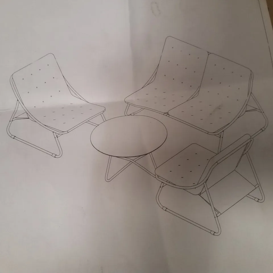 BOXED 4 PIECE LOUNGER SET