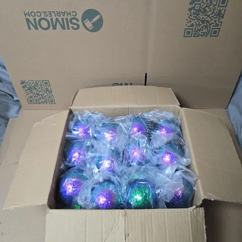 BOX OF ASSORTED GISELA GRAHAM BAUBLES 