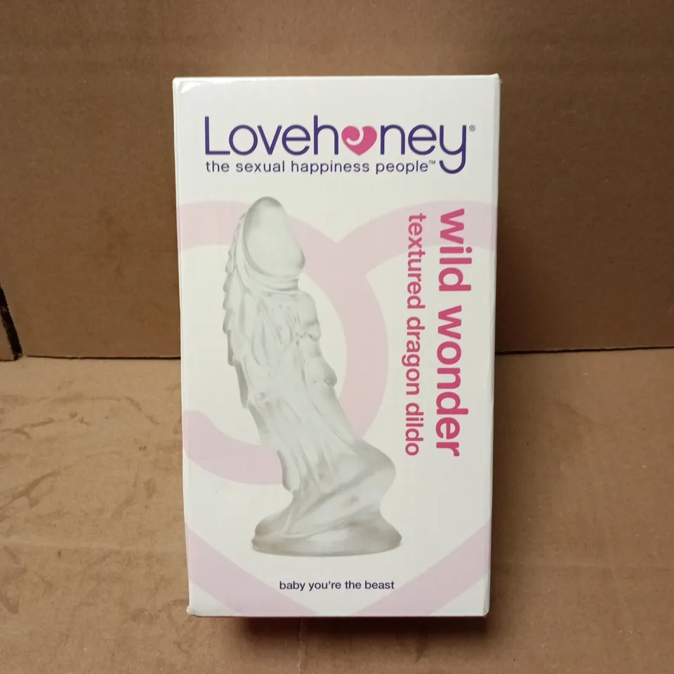 SEALED LOVEHONEY WILD WONDER TEXTURED DRAGON DILDO
