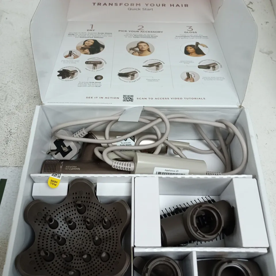 SHARK SPEEDSTYLE PRO FLEX 4-IN-1 HIGH-VELOCITY HAIR DRYER SYSTEM