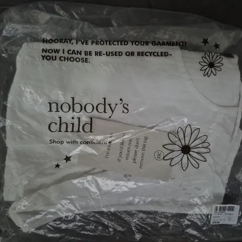 NOBODY'S CHILD LAYLA TOP – SOFT WHITE, UK 10