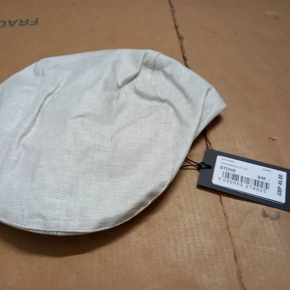 TED BAKER HERRINGBONE FLAT CAP