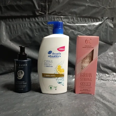 APPROXIMATELY 20 ASSORTED COSMETIC ITEMS TO INCLUDE TED BAKER, HEAD & SHOULDERS, CHARLES WORTHINGTON, ETC - COLLECTION ONLY