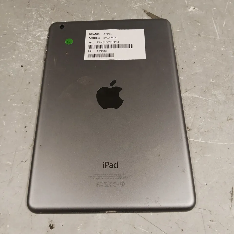 APPLE IPAD MINI GREY - MODEL A1432 