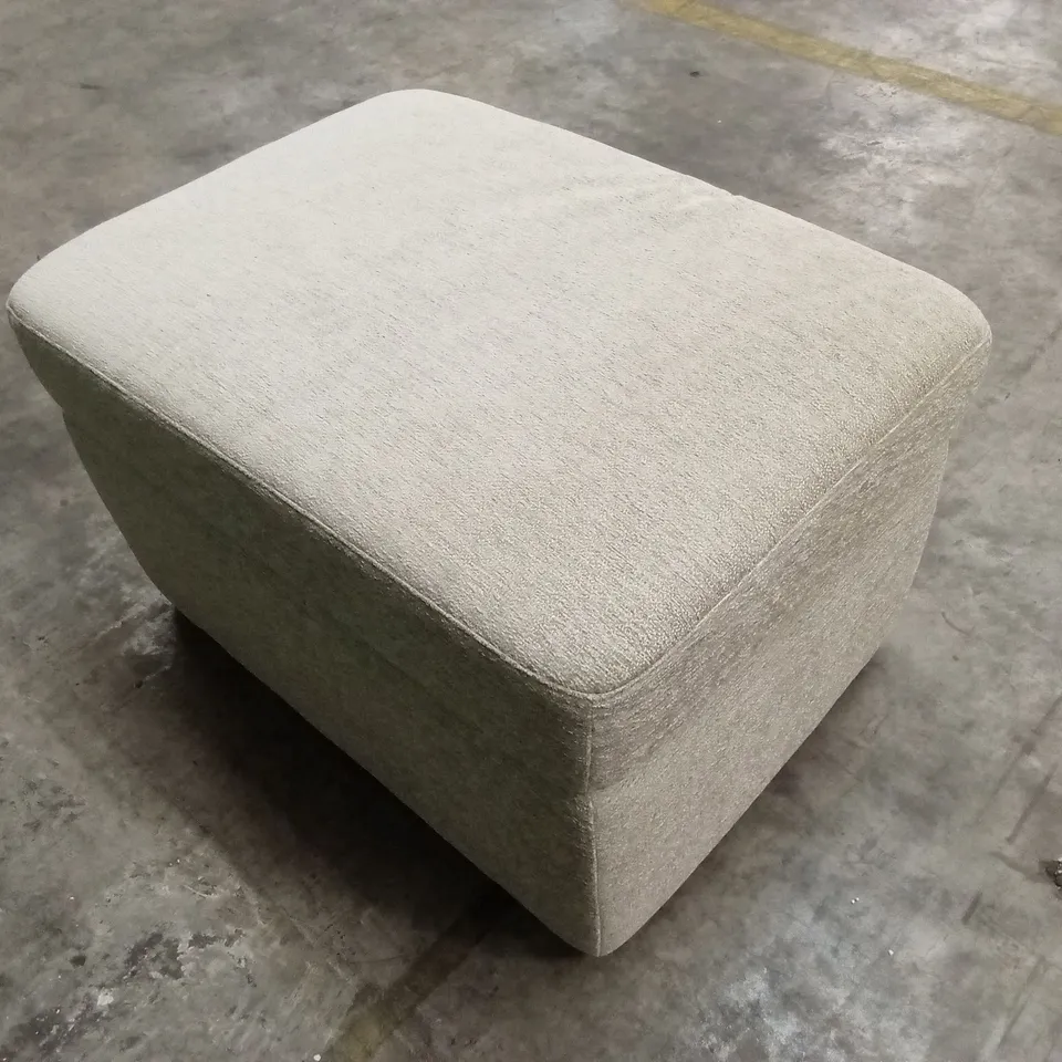 QUALITY DESIGNER ITALIAN MADE PANDORA FABRIC FOOTSTOOL - BEIGE 