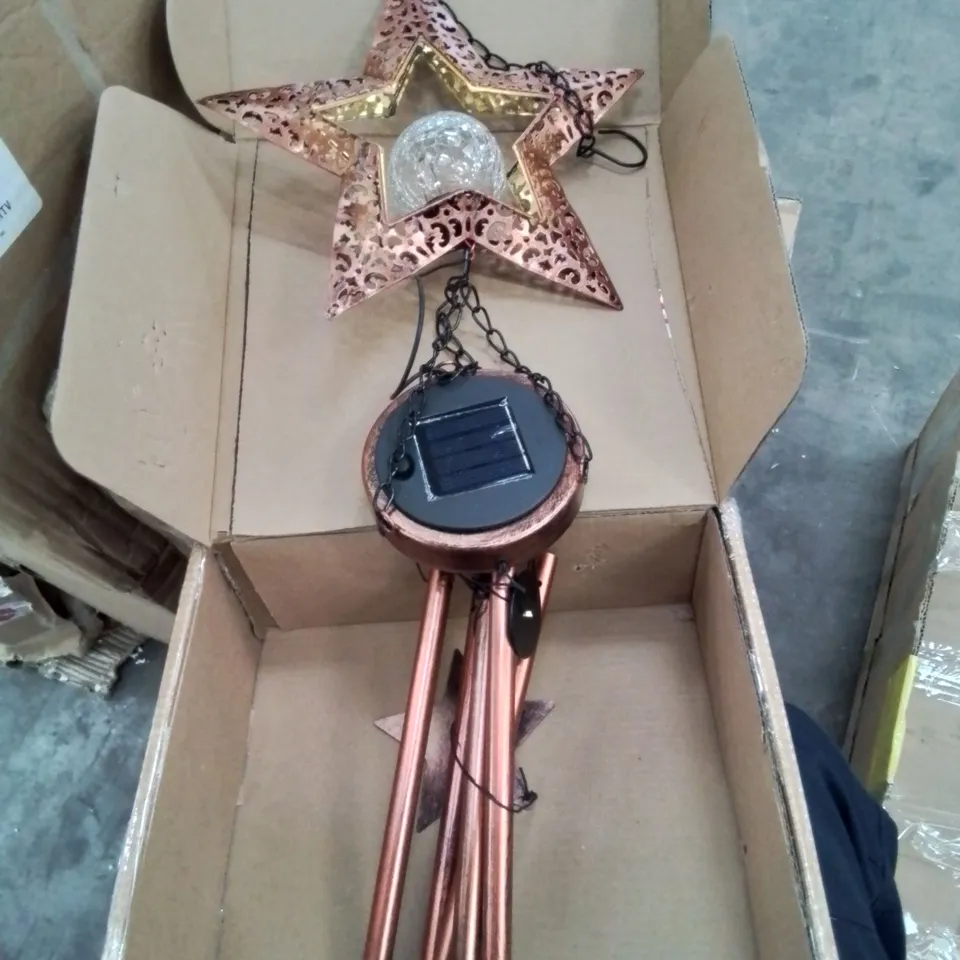 BOXED SOLAR LED WIND-CHIME - STAR