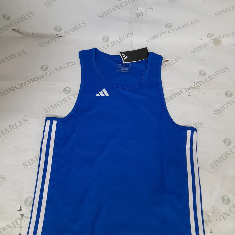 ADIDIAS BOXING TOP IN BLUE SIZE S