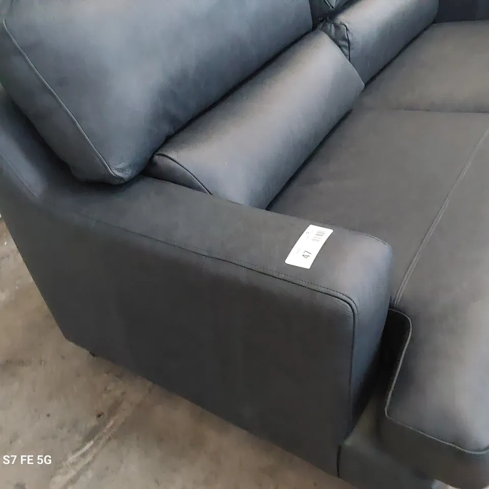 QUALITY BRITISH DESIGNER LOUNGE Co.  ROMILY THREE SEATER SOFA VINTAGE LEATHER SHADOW