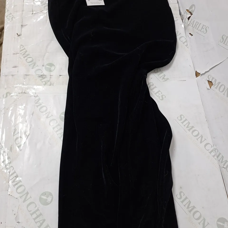 NOBODYS CHILD MARLEY VELVET MAXI SKIRT IN BLACK - UK 4 