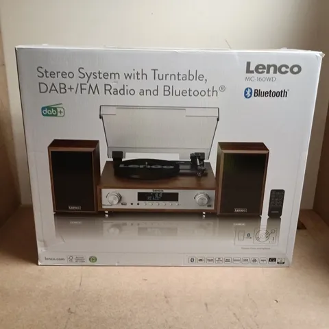 LENCO MC-160WD STEREO SYSTEM WITH TURNTABLE, DAB+/FM RADIO AND BLUETOOTH
