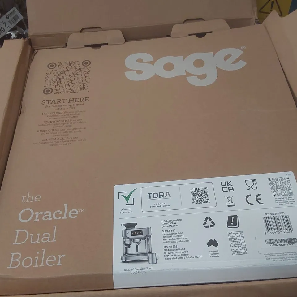 BOXED SAGE THE ORACLE DUAL BOILER BLACK TRUFFLE