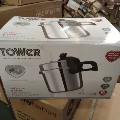 BOXED TOWER 6L HI DOME ALUMINIUM PRESSURE COOKER