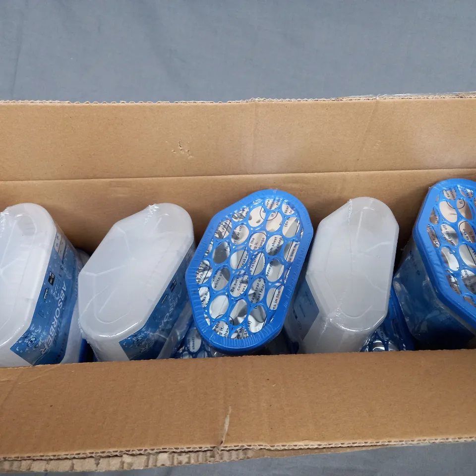 BOX OF APPROXIMATELY 12 BELACO MOISTURE ABSORBER DEHUMIDIFIER BOXES