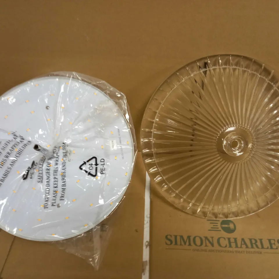 BRAND NEW DAL LIGHTING VINCENT FLUSH CLEAR LED LIGHT