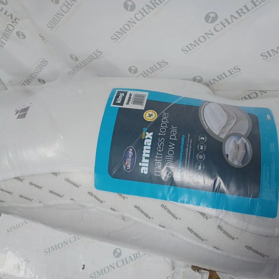 AIRMAX MATTRESS TOPPER AND PILLOW PAIR