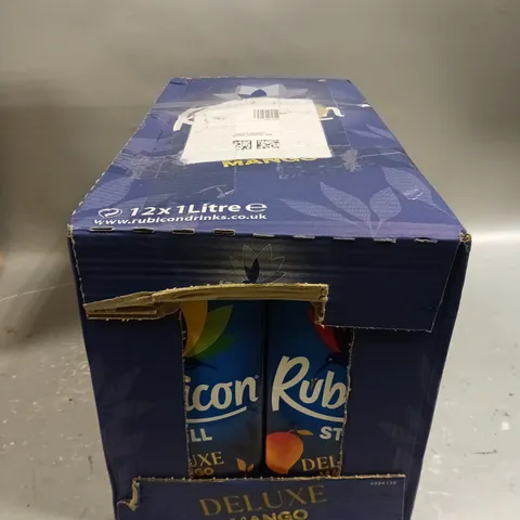 12 X RUBICON STILL DELUXE MANGO DRINKS - 12 X 1L - COLLECTION ONLY