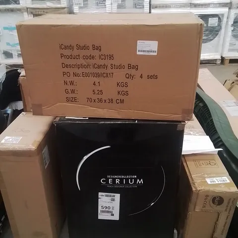 BOXED ICANDY PEACH CERIUM STROLLER, CARRYCOT AND ACCESSORY PACK (2 BOXES)
