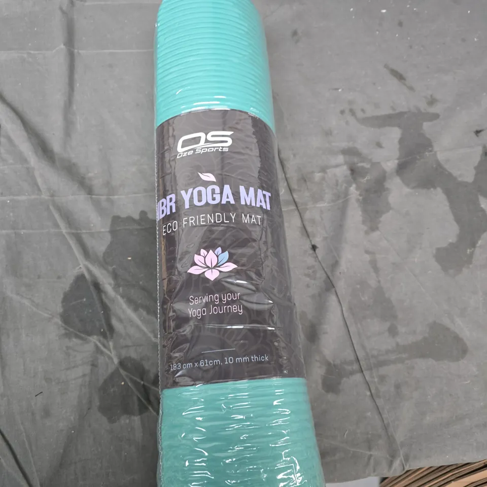 YOGA MAT – TURQUOISE BR YOGA MAT, ECO FRIENDLY, 183 X 61 CM, 10 MM