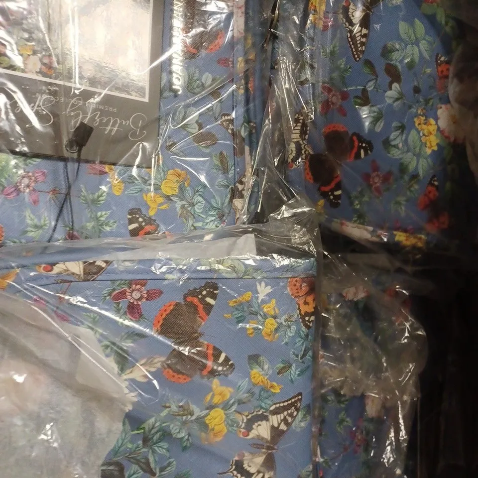 BOX OF APPROX 30 JOANA FULANA BUTTERFLY SPIRIT PREMIUM COLLECTION BLUE STORAGE BAGS