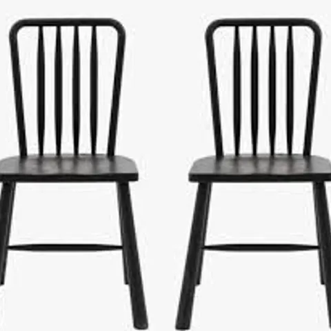 BOXED PAIR OF WYCOMBE DINING CHAIRS - BLACK