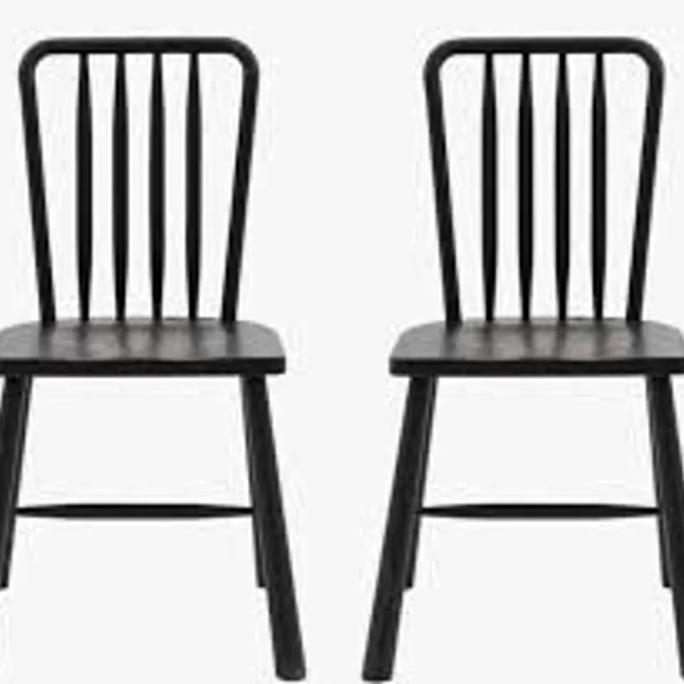 BOXED PAIR OF WYCOMBE DINING CHAIRS - BLACK