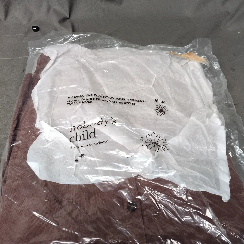 NOBODY'S CHILD MONTEGO MIDI DRESS – BROWN, UK 16