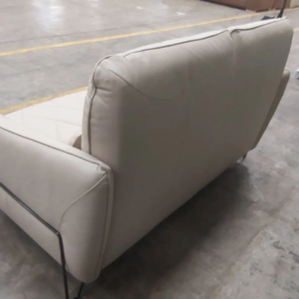 QUALITY DESIGNER ITALIAN MADE AXELLE 2 SEATER LEATHER SOFA