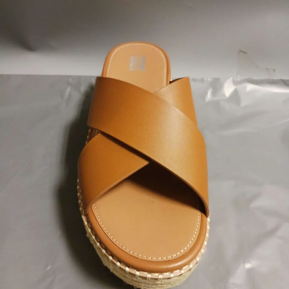 FITFLOP WEDGE SANDALS BROWN SIZE 6