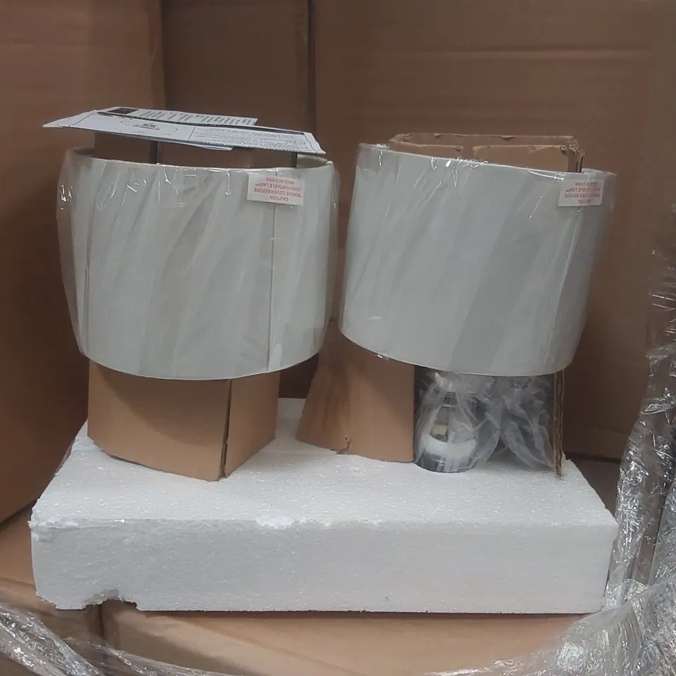 PALLET CONTAINING APPROXIMATELY 40x 2PCS MARISSA CHROME TOUCH TABLE LAMPS
