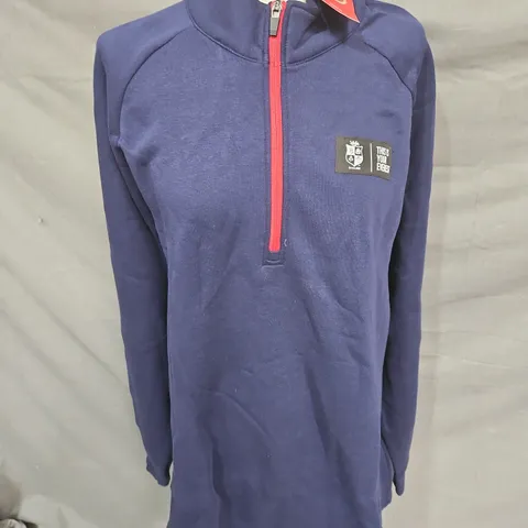 BRITISH & IRISH LIONS 1/2 ZIP PULLOVER IN NAVY SIZE 2XL