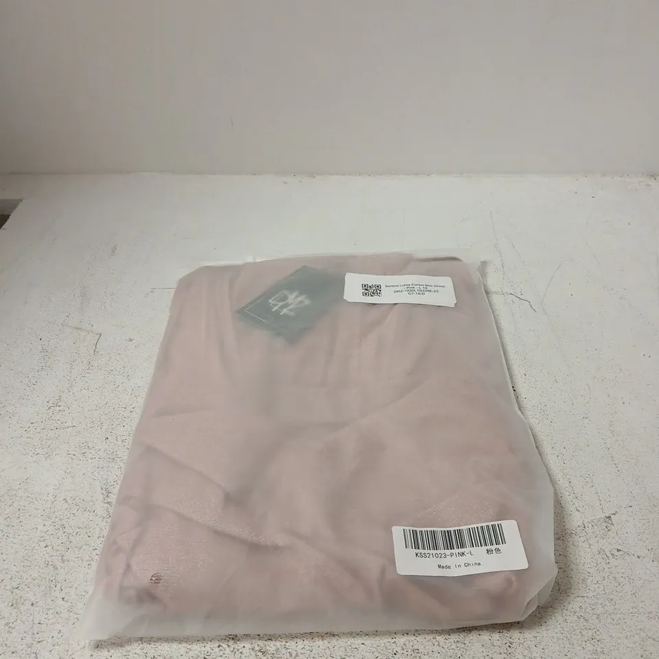 SERENA LUREX CORSET MINI DRESS – PINK, UK 10