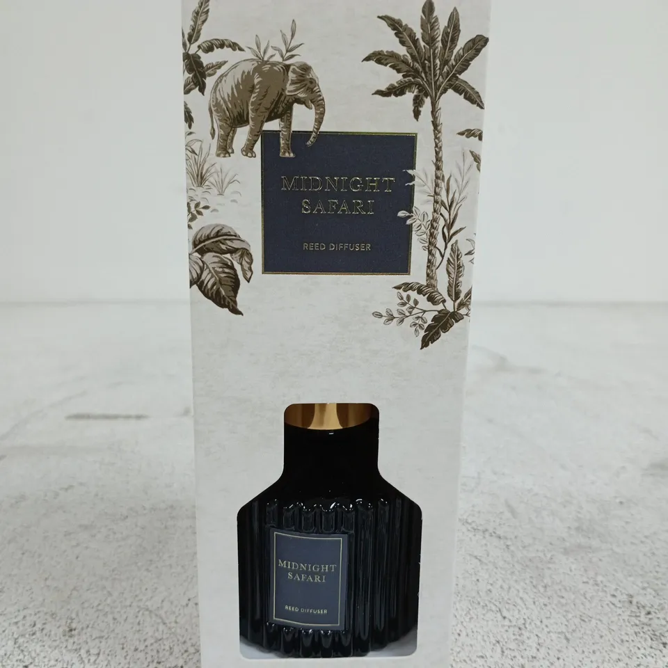 MIDNIGHT SAFARI REED DIFFUSER – BOXED, BLACK RIBBED BOTTLE
