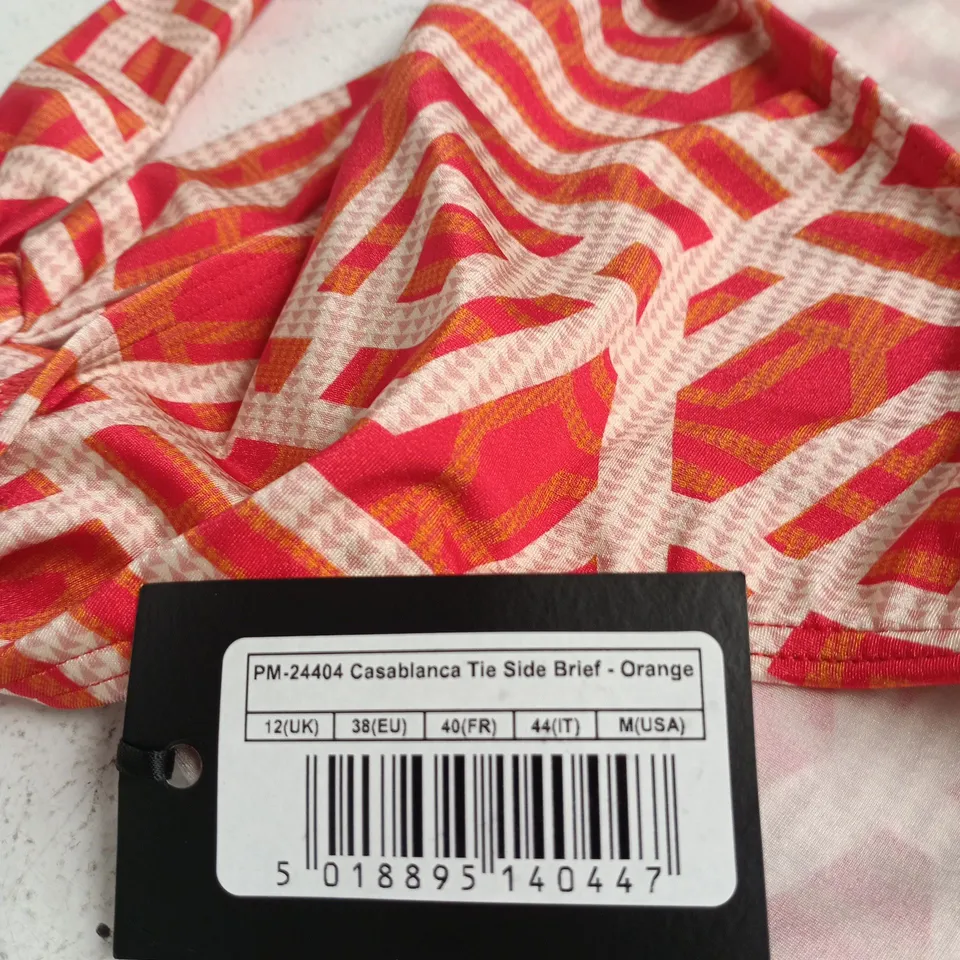 POUR MOI CASABLANCA TIE SIDE BRIEF – ORANGE, UK 12