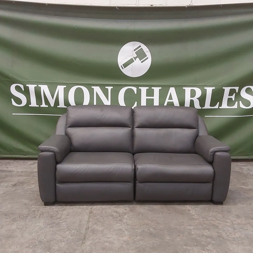 QUALITY DESIGNER ITALIAN MADE AVILA LEATHER 3 SEATER ELECTRIC RECLINER SOFA 