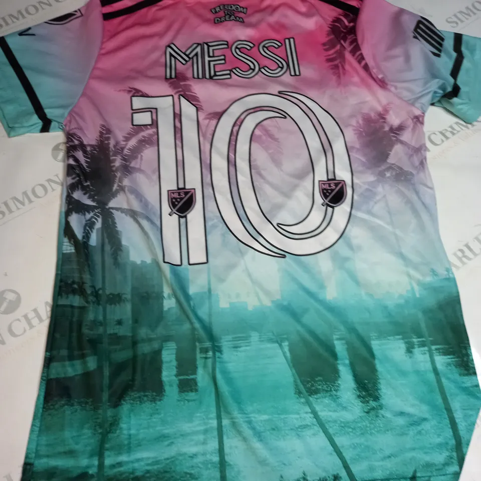 INTER MIAMI FC FOOTBALL SHIRT WITH MESSI 10 SIZE UNSPECIFIED